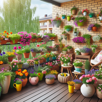 Cvetni Vrtovi u Malim Prostorima: Ideje za Uzgoj Cveća na Balkonima i Terasama